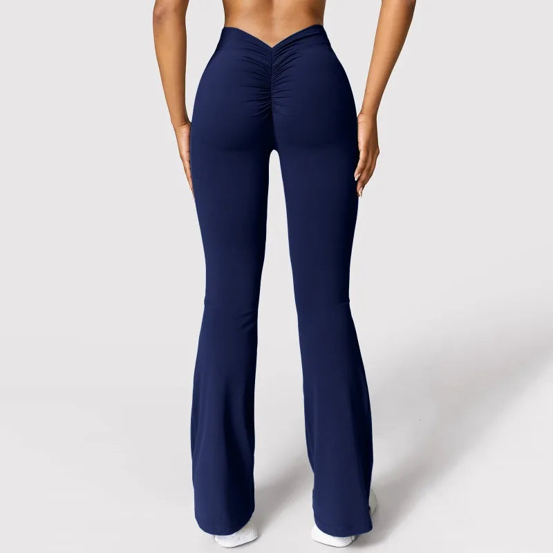 Trendiga Scrunch Bak Tights med Hög Midja