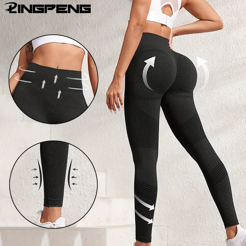 Sömlös Tights med Butt- lifting Effekt