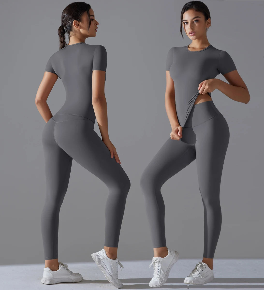 Solid träningsset - T-shirt med leggings