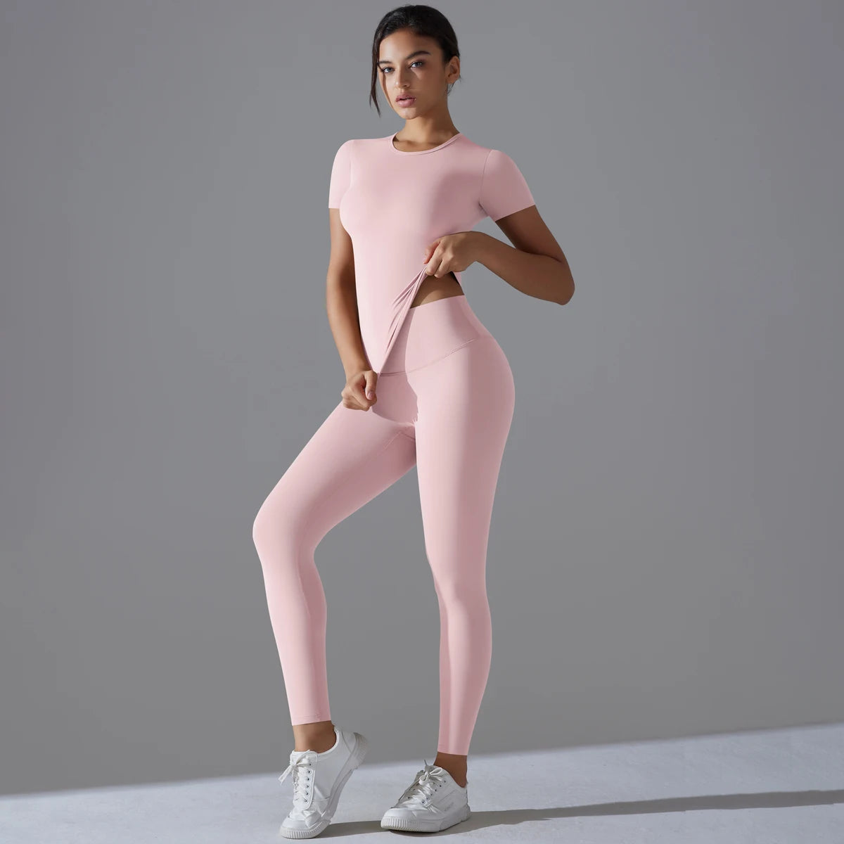 Solid träningsset - T-shirt med leggings