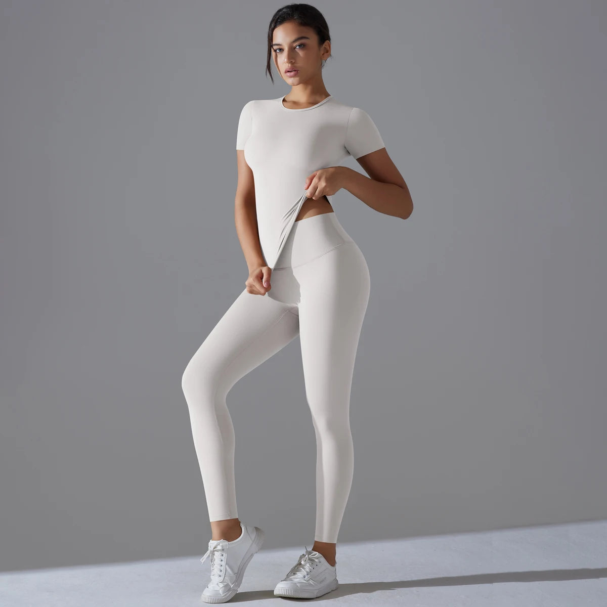Solid träningsset - T-shirt med leggings