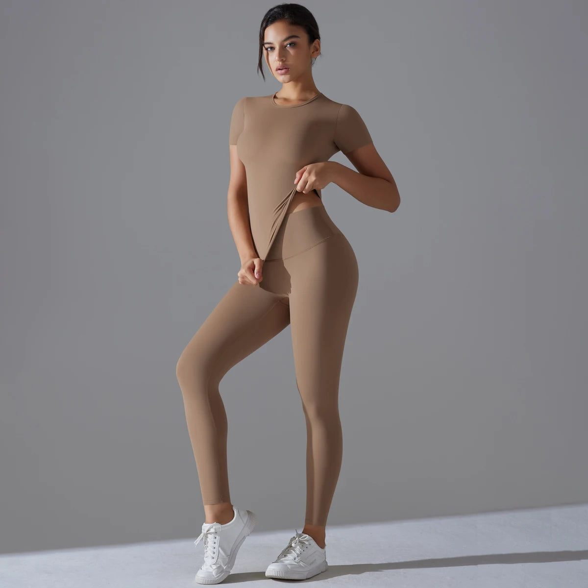 Solid träningsset - T-shirt med leggings