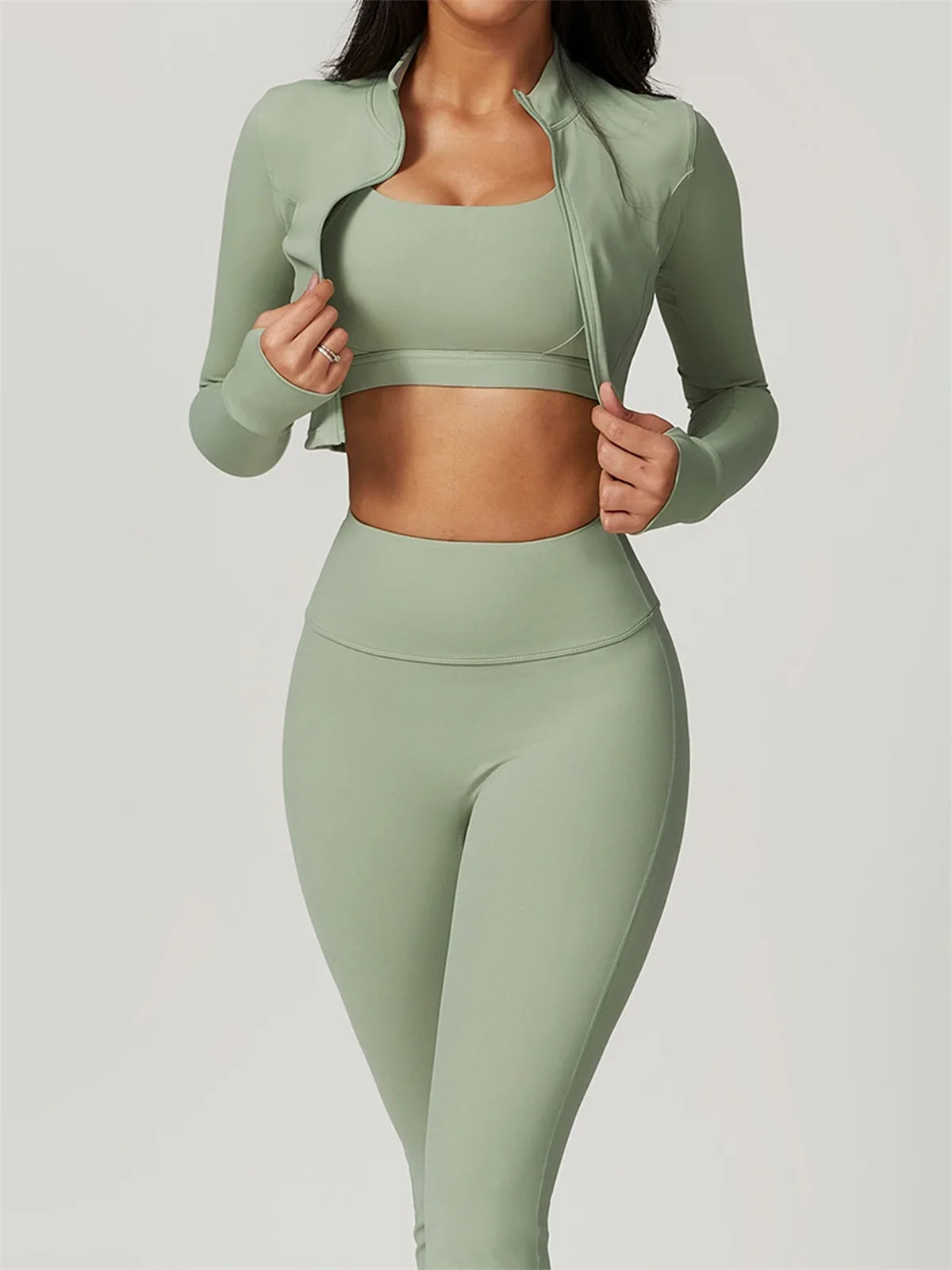 3 Piece träningsset - med tights eller shorts