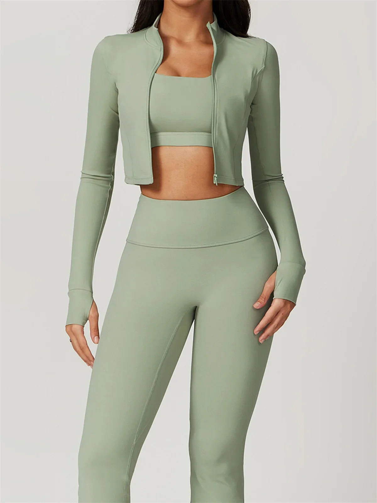 3 Piece träningsset - med tights/shorts