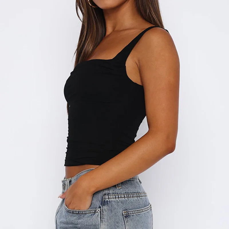 Solid Sexy Slim Linne - Tank Top