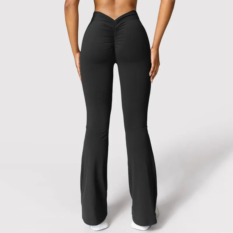 Trendiga Scrunch Bak Tights med Hög Midja