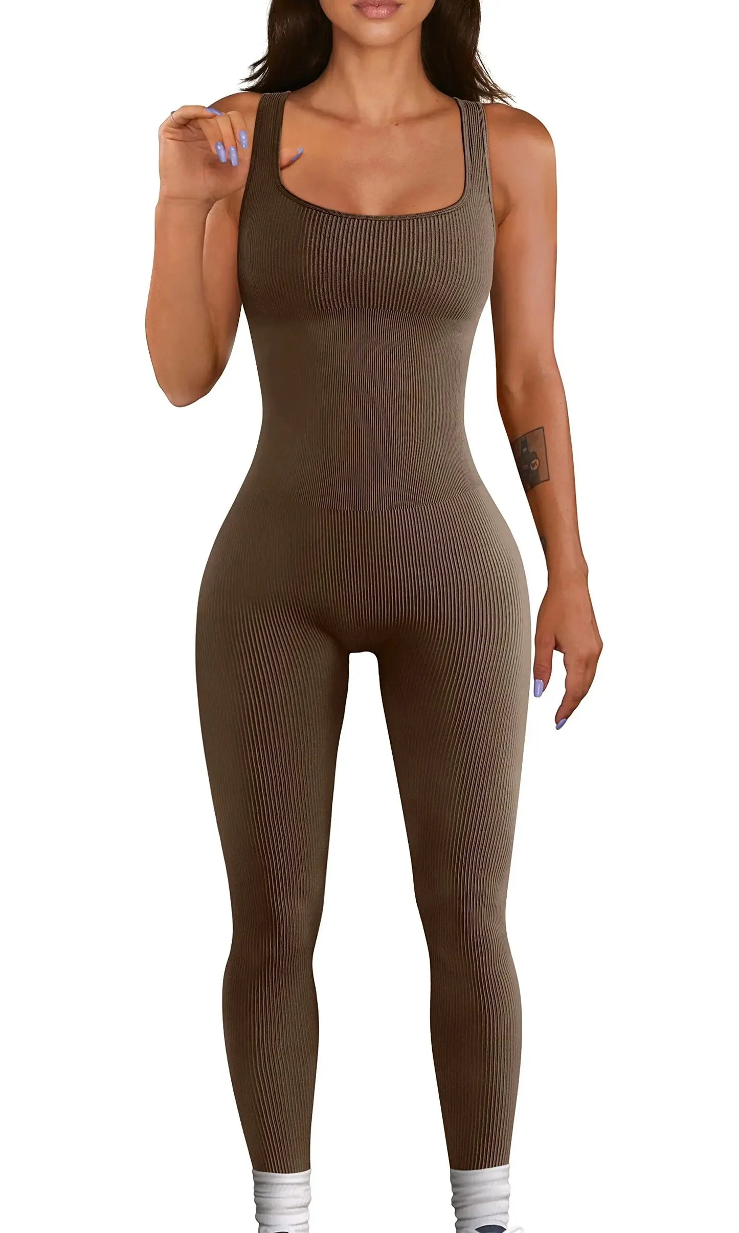 Kroppsformande Ribbed Jumpsuit