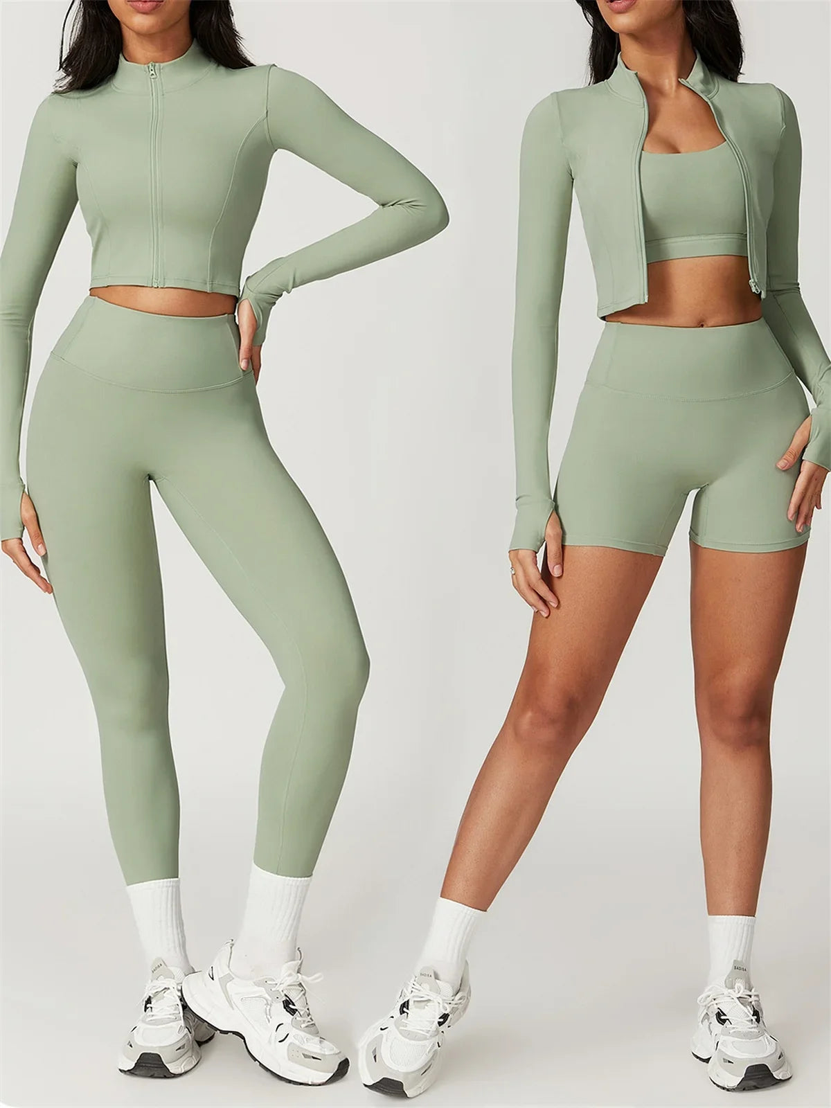 3 Piece träningsset - med tights eller shorts