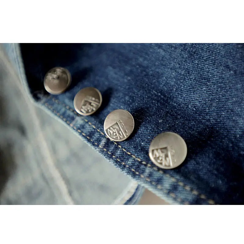Classy Denim Crop Väst