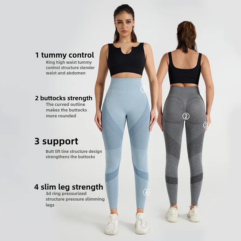 Sömlös Tights med Butt- lifting Effekt