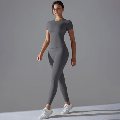 Solid träningsset - T-shirt med leggings