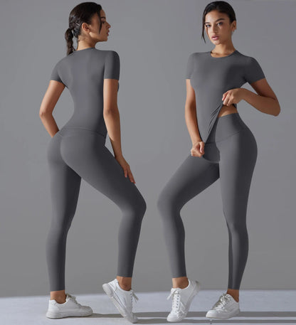 Solid träningsset - T-shirt med leggings
