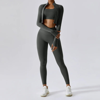 3 Piece träningsset - med tights eller shorts