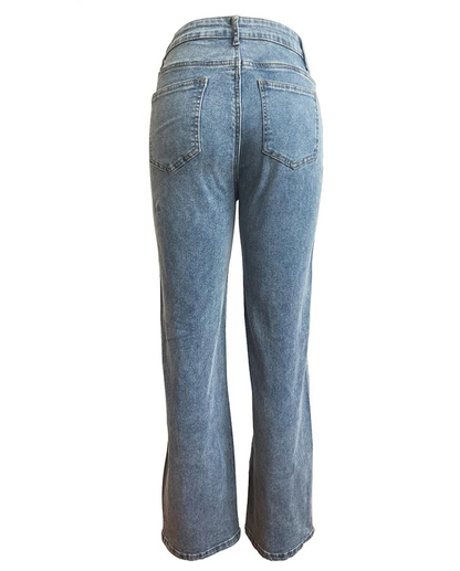 Streetstyle cargobyxor i denim
