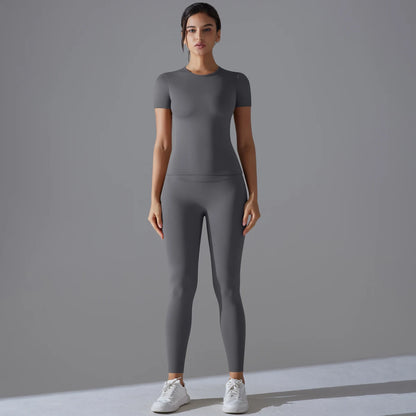 Solid träningsset - T-shirt med leggings